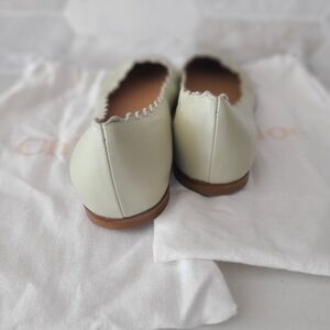 Chloe Lawrence scalloped leather ballet flats in multi